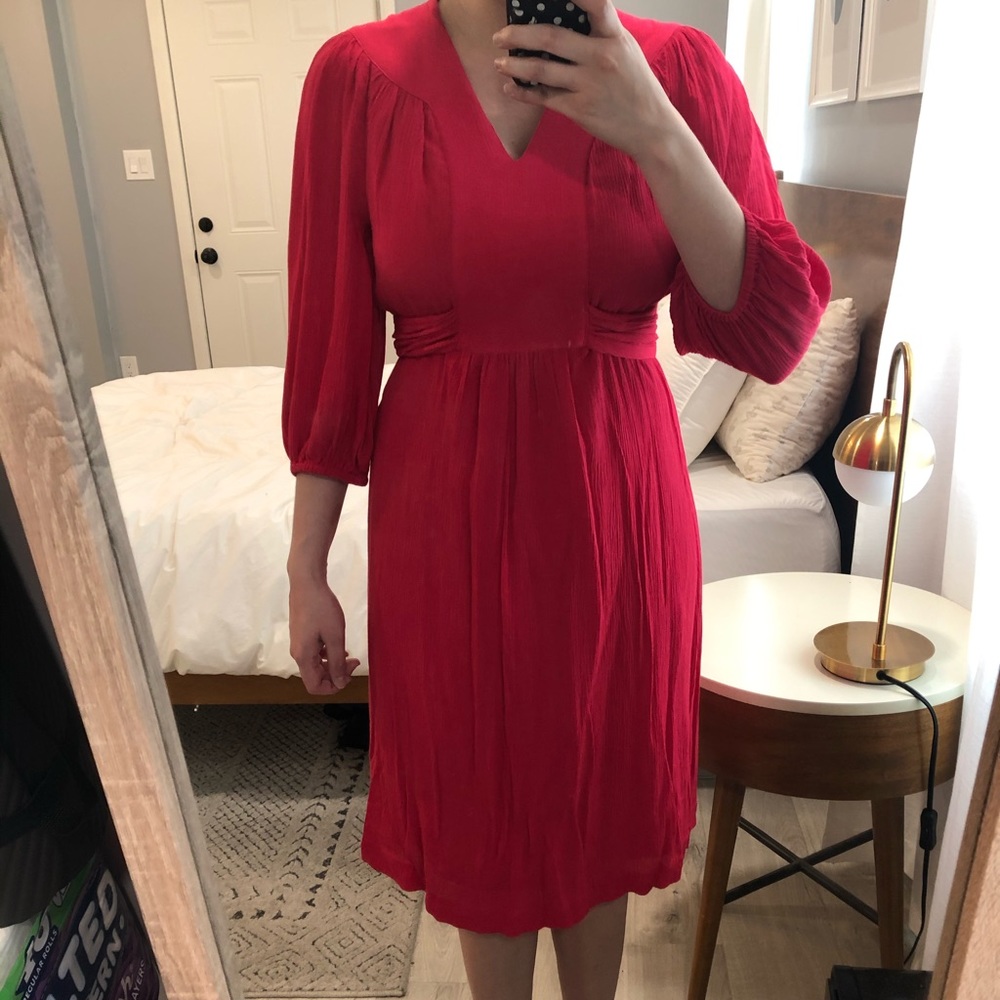 Boden Puffy Sleeve Dress